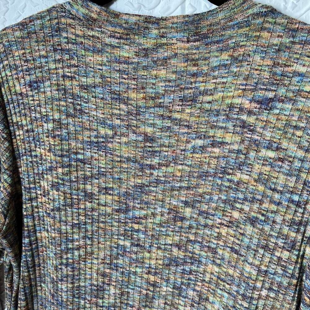 Another Reason Multicolor Long Ribbed Cardigan - image 7